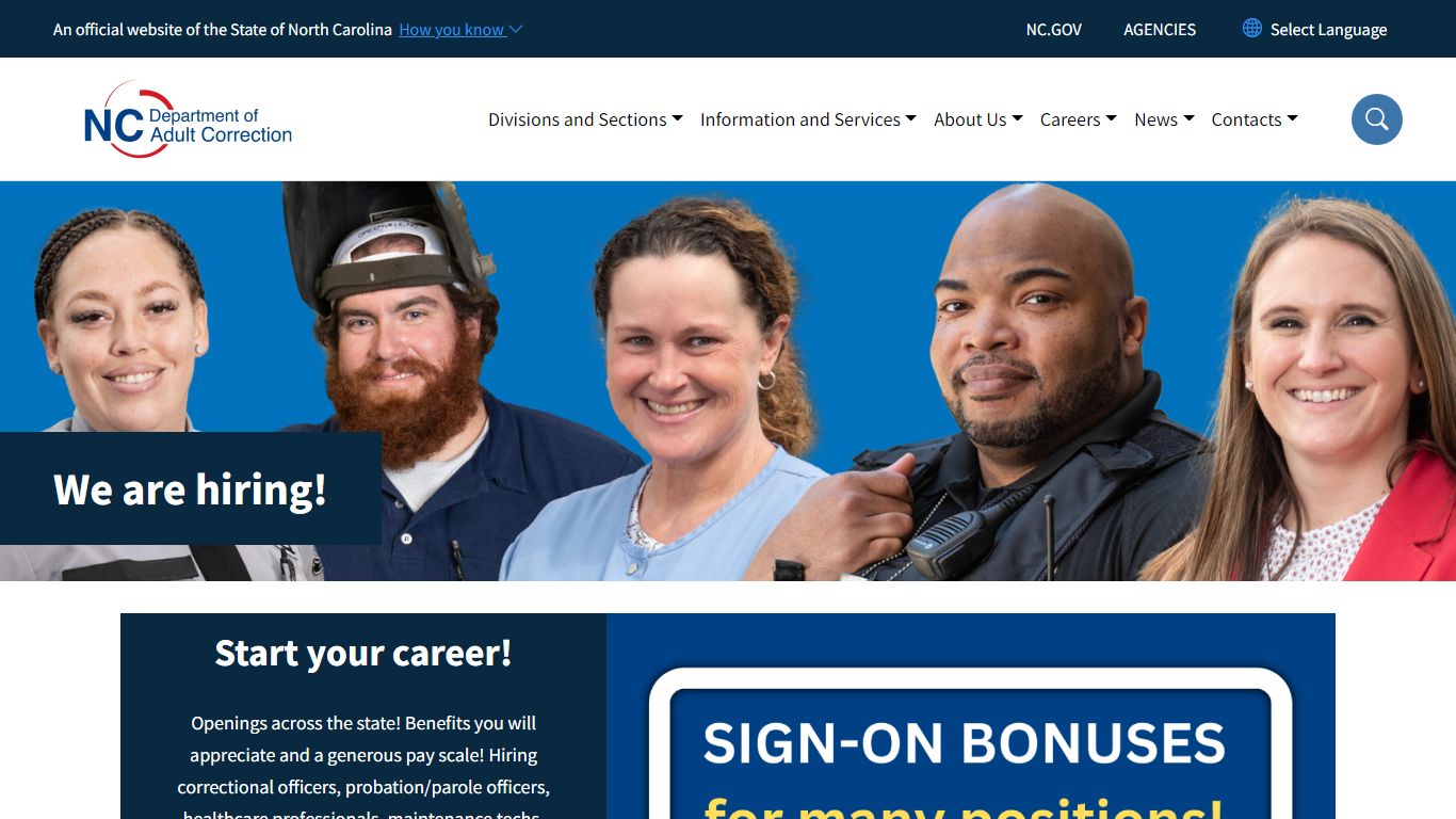 Department of Adult Correction| NC DAC